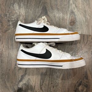 Nike White and Orange Sneakers